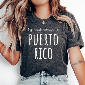 My Heart Belongs to Puerto Rico T-shirt, Puerto Rico Shirt, Love Puerto Rico Shirt, Puerto Rico Vacation, Puerto Rico Trip, Puerto Rico Gift