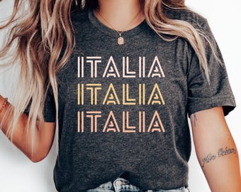 Italia T-Shirt, Italian Shirt, Love Italy Shirt, Family Trip, Honeymoon Tee, Italy Vacation, Italy Gift, Travel, Italy T-Shirt, Anniversary