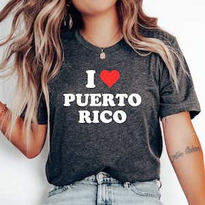 I Love Puerto Rico Heart T-Shirt, Puerto Rico Shirt, Puerto Rican Shirt, Puerto Rico Vacation, Puerto Rico Gift, Puerto Rico Tee, Honeymoon