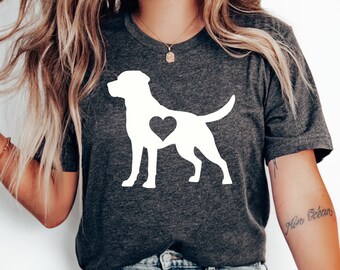 Labrador Retriever Heart T-shirt, Labrador Gift, Labrador Shirt, Labrador Lover, Dog Mom Gift, Lab Mom, Black Lab, Yellow Lab, Chocolate Lab