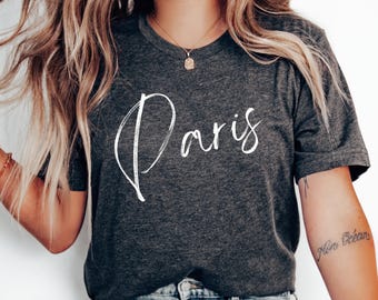 Paris T-Shirt, Paris Urlaub, Flitterwochen T-Shirt, Paris Geschenk, französisches Shirt, Paris Familienreise, Frankreich Shirt, Paris Reise Shirt, Liebe Paris Shirt