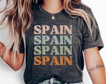 Spain T-Shirt, Love Spain Shirt, Spain Tee, Spanish Shirt, Spain Gift, Spain Vacation T-Shirt, Honeymoon Shirt, Travel, Spain Family Trip
