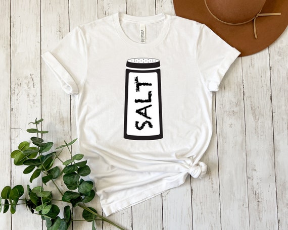 Salt Shaker Halloween Costume T-Shirt For Couples Salt Shaker Halloween Costume T-Shirt For Couples