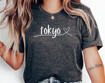 Camiseta Tokyo Love Heart, Camiseta Tokyo, Presente Tokyo, Camiseta Lua de Mel, Camiseta Tokyo, Camiseta Japonesa, Viagem em Família, Camiseta Japão, Férias em Tóquio
