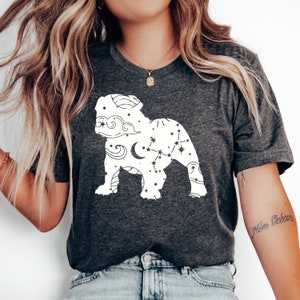English Bulldog Celestial Stars T-shirt, English Bulldog Shirt, English Bulldog Lover, Dog Mom, English Bulldog Gift, English Bulldog Owner