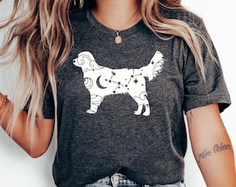 Golden Retriever Celestial Stars T-shirt, Golden Retriever Shirt, Golden Retriever Lover, Dog Mom Gift, Golden Retriever Gift, Retriever Mom