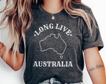 Koszulka Long Live Australia, koszulka z prezentem Australia, koszulka Love Australia, wycieczka rodzinna do Australii, koszulka australijska, podróż, wakacje w Australii