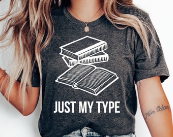 Sólo mi tipo camiseta, regalo divertido de ratón de biblioteca, regalo de bibliotecario, camisa de bibliotecario, camisa amante de los libros, camisa de maestro, camisa de lectura, camisa de libro divertido