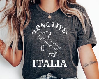 Long Live Italia T-Shirt, Family Trip, Italian Shirt, Love Italy Shirt, Honeymoon Shirt, Italy Gift, Travel, Italy Vacation, Italy T-Shirt