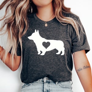 Corgi Heart T-shirt, Corgi Gift, Corgi Shirt, Corgi Lover, Corgi Owner, Gift for Dog Mom, Dog Lovers Gift, Corgi Mom, Pembroke Welsh Corgi