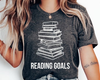 Camiseta de objetivos de lectura, regalo divertido de ratón de biblioteca, regalo de bibliotecario, camisa de bibliotecario, camisa amante de los libros, camisa de maestro, camisa de lectura, camiseta de libro divertido
