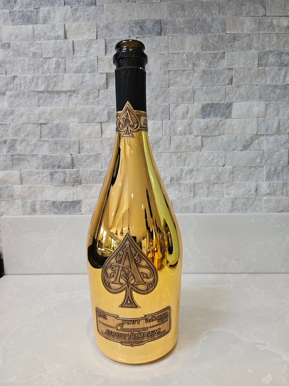 Armand de Brignac シャンパン 金色 ARMAND De BRIGNAC (ace of Spades) Gold Champagne Bottle - Empty