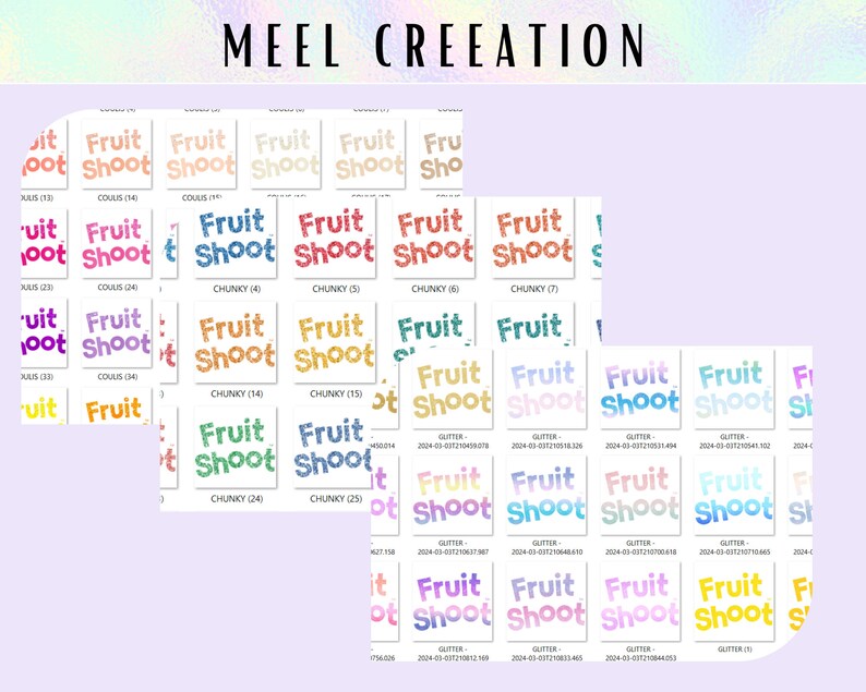 Modèle complet pour etiquette fruitshootgabarit en téléchargement 453 image de logo offert. image 2