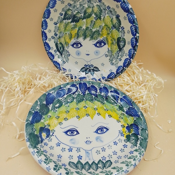 Hand-painted plates