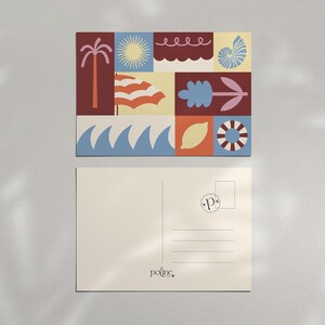 Illustration • Carte Postale A6 "Summer Patchwork"