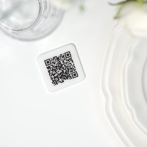 Akrylowy znak menu z kodem QR, skanowanie w celu wyświetlenia menu, znak kawiarni, akrylowy znak menu, menu z kodem QR, menu restauracji, menu anty-Covid, menu z kodem QR