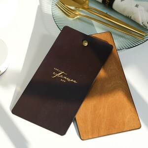 Wine menu, wooden menu , Leather Menu Cover, Custom Menu Cover, Menu Holder, Restaurant Menu Folder, Guest book