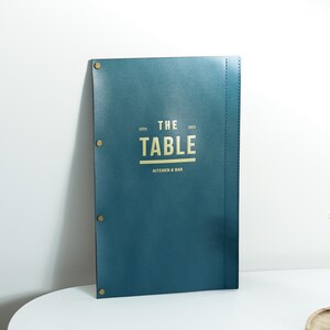 Menu board - Leather menu A4/US letter, A5/US half-letter, Leather Menu Cover, Custom Menu Cover, Menu Holder, Restaurant Menu Folder