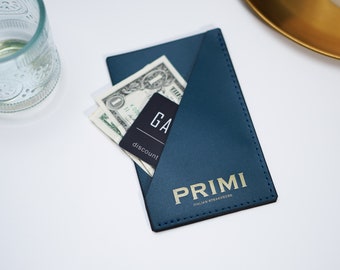Black Leather bill holder, Leather check holder, Leather check holder with embossing. Check presenter for restaurant.