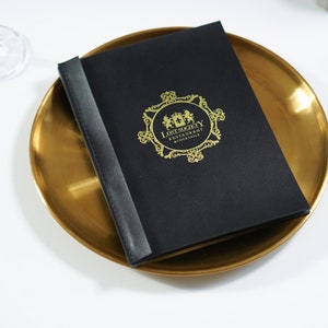 Menükarte, Leder-Speisekarte A5/US Half-Letter, A4/US Letter, Menühülle aus Leder, Menühülle nach Maß, Menühalter, Restaurant-Speisekarten-Ordner