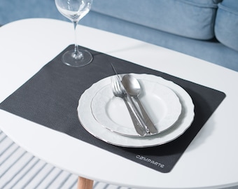 Premium Leder Tischset mit individuellem Logo, Restaurant Tischset, Tisch servieren