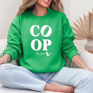 Philly COOP-tröja – Cooper DeJean Philly Crewneck – Eagles Game Day-tröja för kvinnor – Love Park-inspirerad Philadelphia-fotbollströja