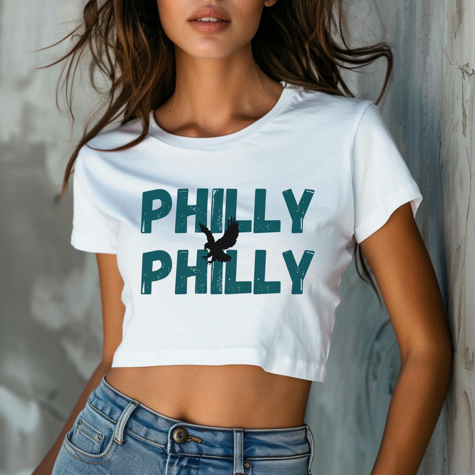Philly Eagles Crop Etsy