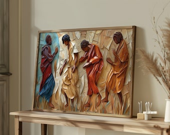 Art mural parabole du talent : décoration chrétienne inspirante pour la maison, Matthieu 25, chef-d'oeuvre biblique - TÉLÉCHARGEMENT NUMÉRIQUE