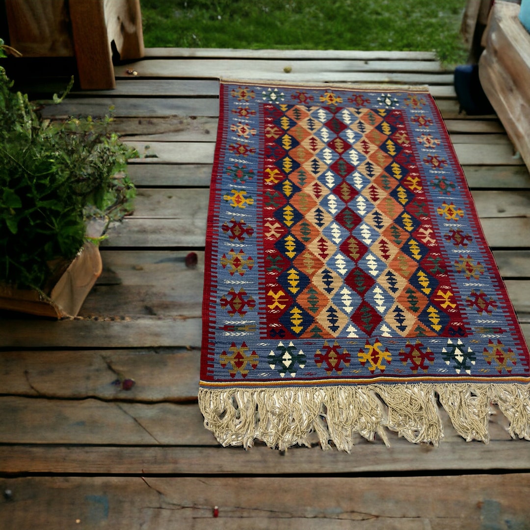 Collectible Old Handwoven Anatolian Carpet Traditional Turkish Rug