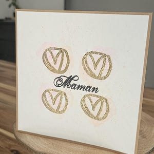 Carte cœurs aquarelle