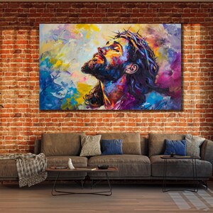Jesus Canvas Art, Religious Poster, Christianity Wall Decor, Canvas Gifts, Jesus Wall Art, Jesus Prints Art, Office&Home Decor,Faith Canvas