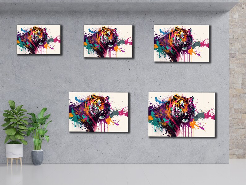 Graffiti Shark Canvas Print Art, Shark Painting Canvas, Farm Animal