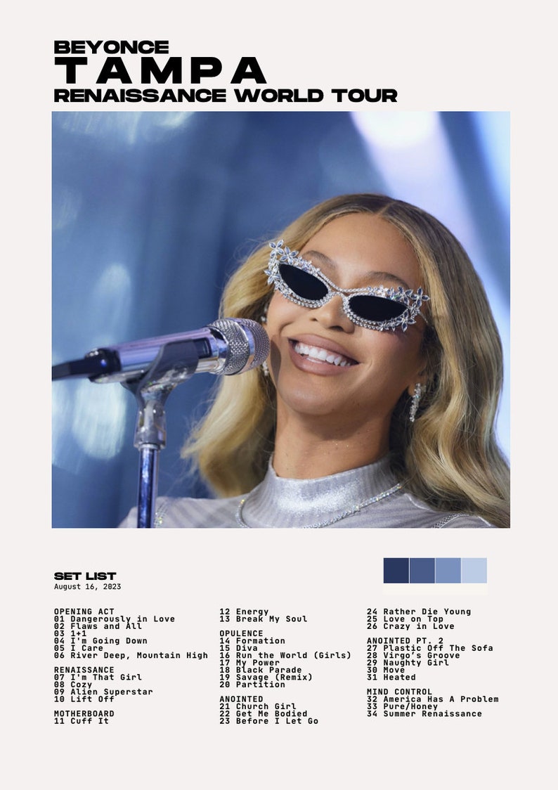 Beyonce Renaissance Tour Tampa Poster - Etsy