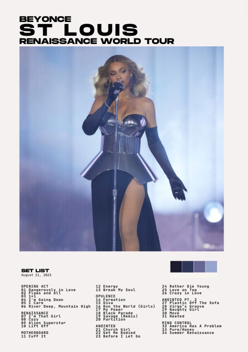 Beyonce Renaissance Tour St Louis Poster - Etsy