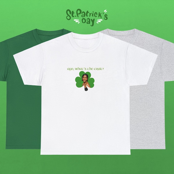Ayo Edebiri Irish T-shirt | Funny Cute Ireland Shirt | St Patricks Day Green Party Tee | Paddys Day Gift | Whats The Craic Ireland Merch