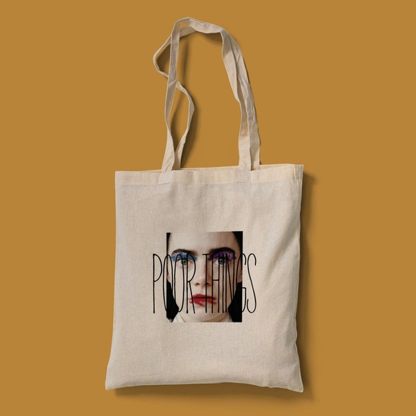 Poor Things Film Baumwollsegeltuch Tragetasche | Emma Stone, Wissenschaft Fantasy Film | Geschenk für Film-Liebhaber | Film-Tote-Bags