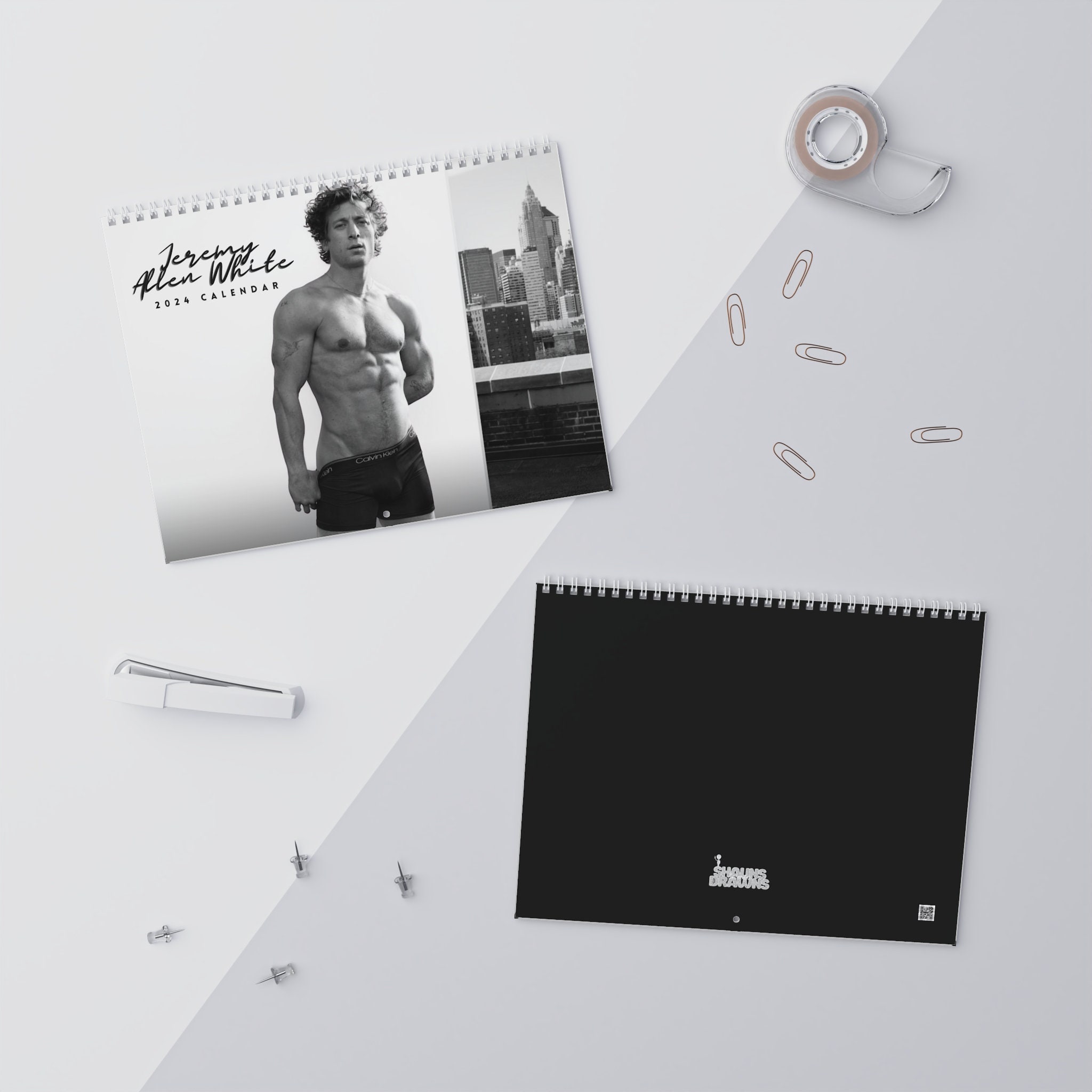 Jeremy Allen White Wall Calendar 2024 Shameless Star the Bear TV Show