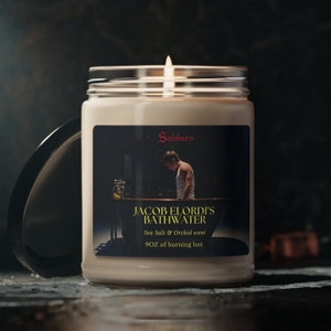 Jacob Elordi Bathwater Candle | Saltburn Movie Merch | Barry Keoghan Gift | Funny Gift Idea For Him/Her | Anniversary, Valentines Day Gift