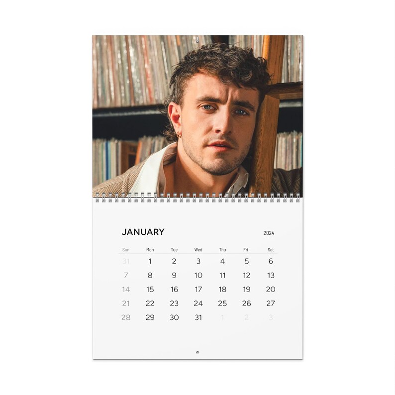 Paul Mescal 2024 Calendar Gift for Normal People, Aftersun Fans Home