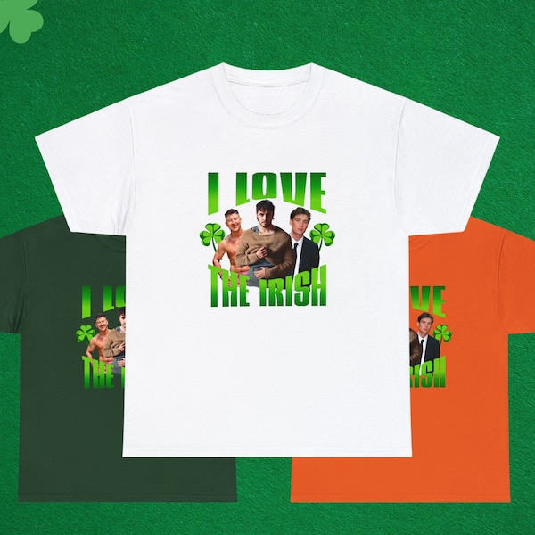 Men of Ireland, St Patricks Day T-Shirt | Barry Keoghan Gift | Paul Mescal Merch | Cillian Murphy Tee | Irish Green Funny Shirt | Irish Gift