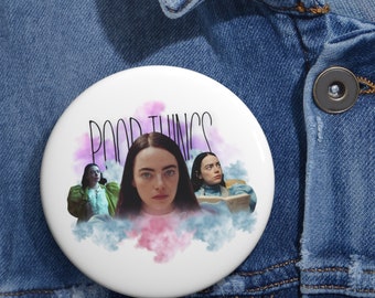 Poor Things Movie Pin Button | Emma Stone Gift | Poor Things Merch | Pin for Backpack | Cute Pin Buttons | Gift for Her | Gift for Film Fans