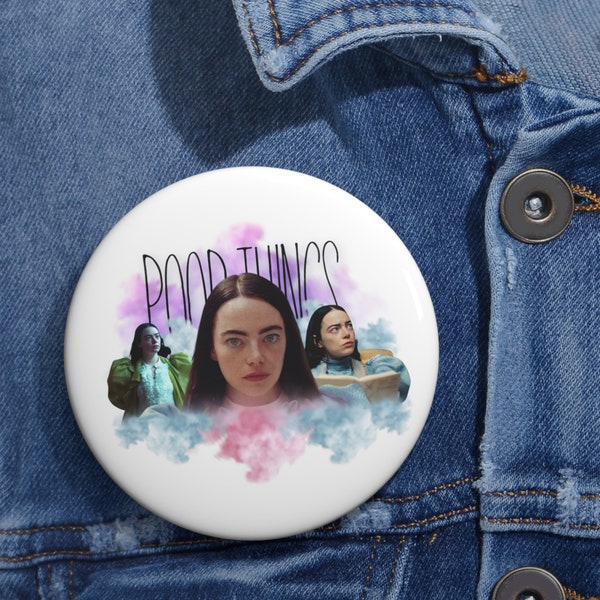 Poor Things Movie Pin Button | Emma Stone Gift | Poor Things Merch | Pin for Backpack | Cute Pin Buttons | Gift for Her | Gift for Film Fans