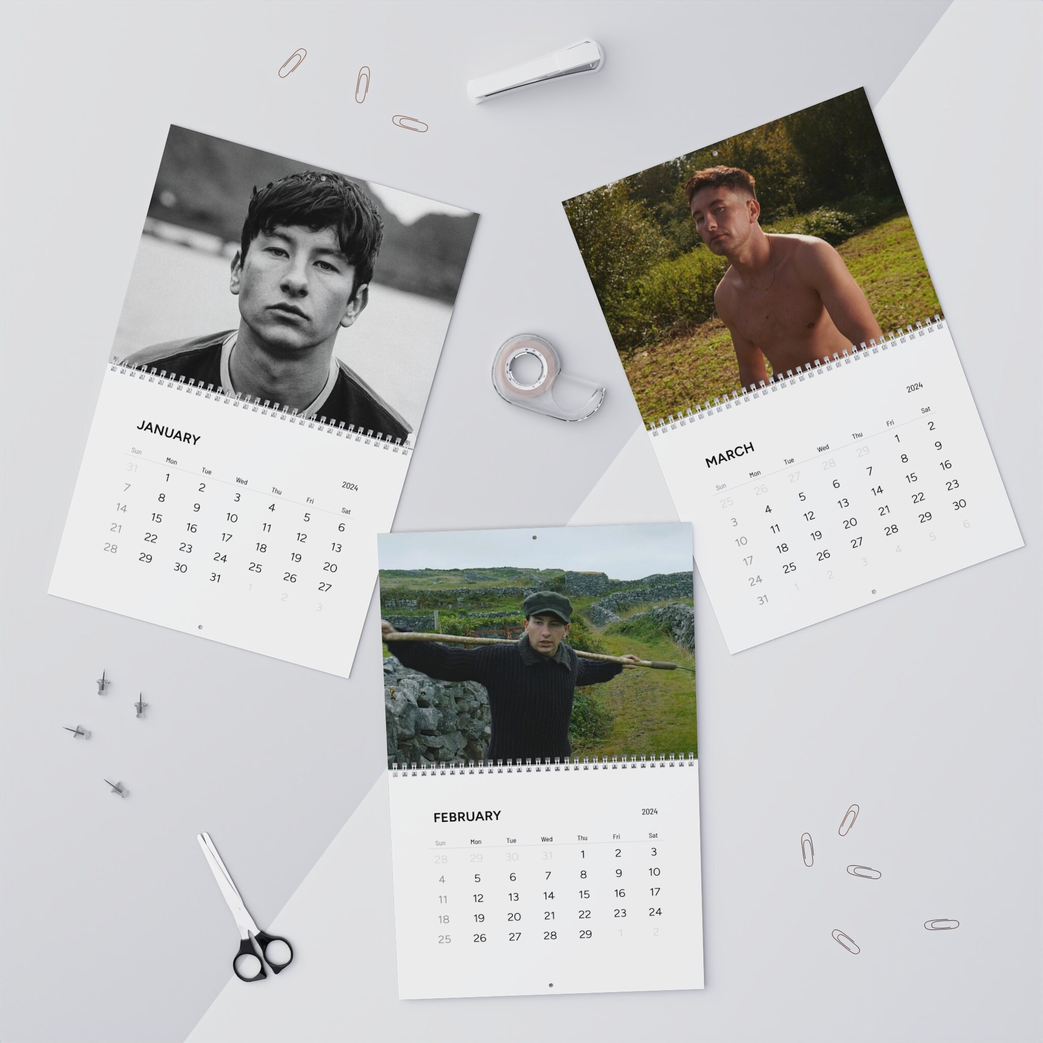 Barry Keoghan 2024 Calendar Barry Keoghan, Irish Actor Merch Gift