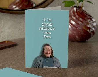 Stephen King Misery Birthday Card | Kathy Bates Number One Fan | Birthday, Mother's Day, Valentine's, Anniversary Card | Funny Card Ideas