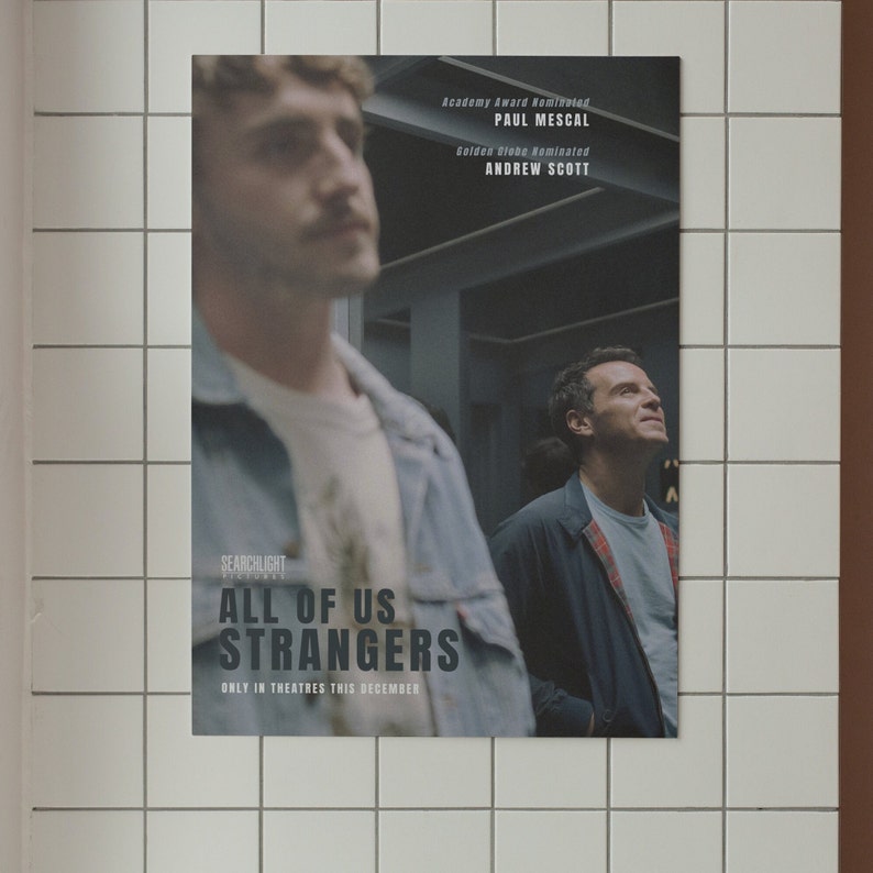 All of Us Strangers Movie Poster Paul Mescal and Andrew Scott Gay ...
