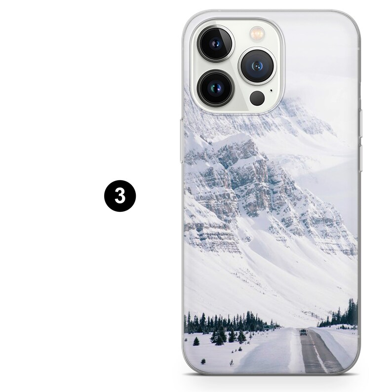 Winter Phone Case Snow Tree Cover for iPhone 15,14,13, 12, 11,samsung
