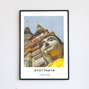 Ayutthaya Thailand Print Poster Digital Download
