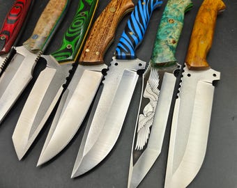Custom Knife LOTs / Handmade Double Knife Set Personalized Outdoor Gift