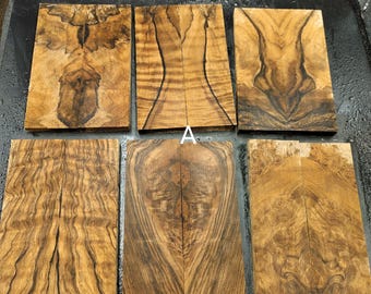 Matériau du manche des écailles de couteaux en bois de noyer turc, fournitures de fabricant de couteaux