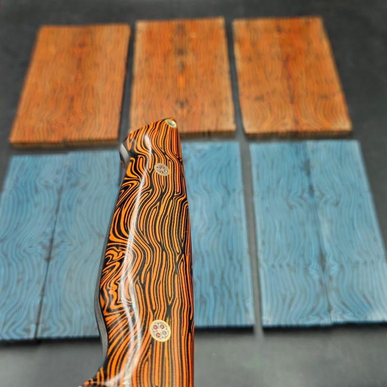 G10 Knife Scales, Vibrant Color Bookmatched Pair Premium Knife Making Handle Material, knife maker shop, knife making supplies